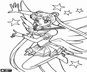 Serena Tsukino Sailor Moon boyama