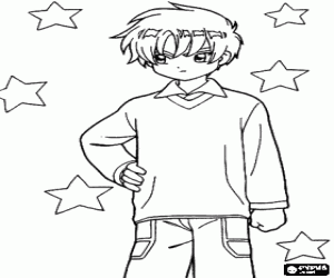 Shaoran Li, Sakura karakteri boyama