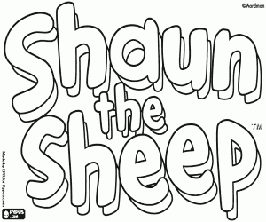 Shaun the Sheep logosu boyama