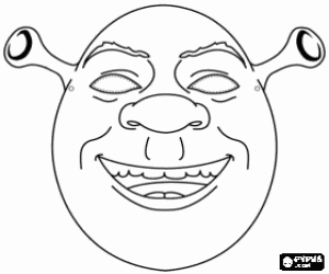 Shrek Maske boyama