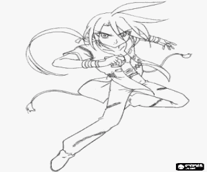 Shun Bakugan karakter boyama