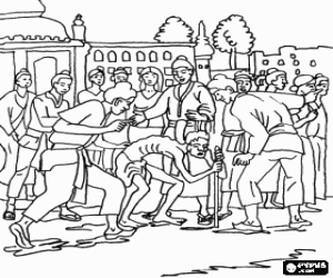 Siddhartha Gautama ve yaşlılık boyama