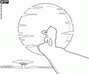 Simba Aslan Kral olarak Pypus boyama