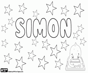 Simon, birçok dilde adı boyama