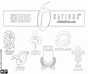 Six Nations Rugby logosu boyama
