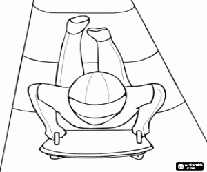 Skeleton, buz yarış boyama