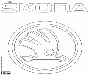 Skoda Auto logosu boyama