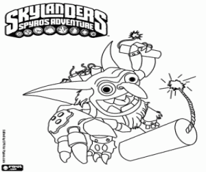 Skylander Boomer dinamit ile boyama