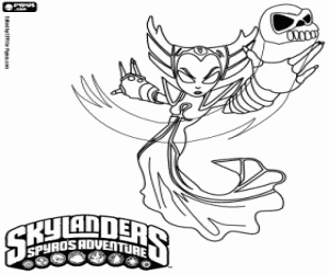Skylander Hex boyama