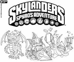 Skylanders: Spyro macerası boyama