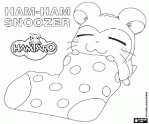 Snoozer, uykulu bir Ham Ham boyama
