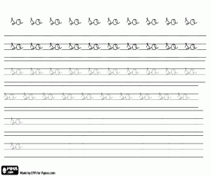 SO, küçük harfler yazmak boyama