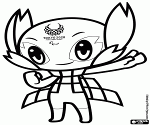 Someity, maskot Tokyo 2020 boyama