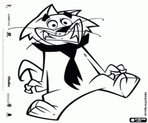 Spook, kravat ile kedi boyama