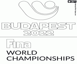 Su Sporları Dünya Kupası Budapeşte 2022 Logo boyama