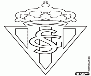 Sporting de Gijón logosu boyama