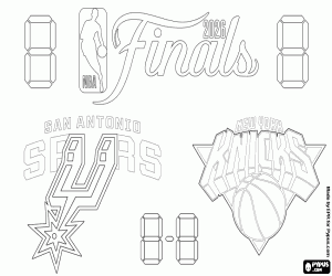Spurs - Knicks, NBA Finalleri 2026 boyama