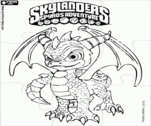 Spyro Skylanders yapboz boyama