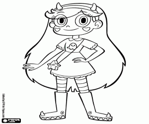 Star Butterfly, kahramanı boyama