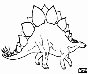 Stegosaurus dinozor boyama