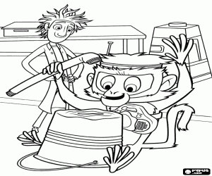 Steve maymun gözlemleyerek Flint boyama