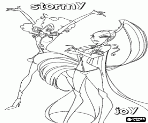 Stormy ve Joy, Winx Club boyama