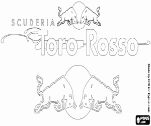 STR, Scuderia Toro Rosso Logosu boyama