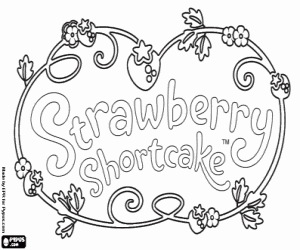 Strawberry Shortcake logosu boyama
