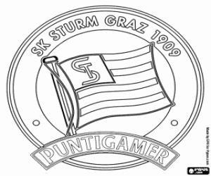 Sturm Graz rozeti boyama