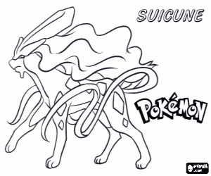 Suicune, Pokémon boyama