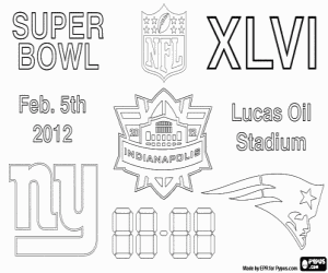 Super Bowl 2012, Indianapolis boyama