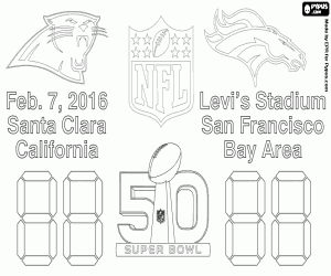 Super Bowl 2016, Panthers vs Broncos boyama