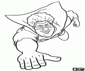 Superman uçan Titan boyama