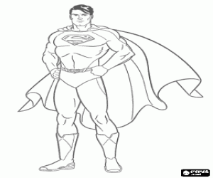 Superman, çelik Man boyama