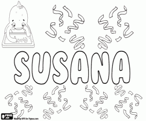 Susana, dişil ad boyama