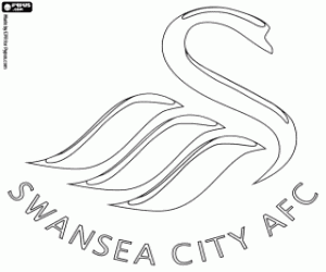 Swansea City logo boyama