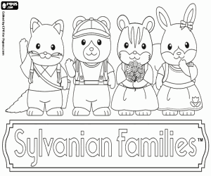 Sylvanian Families, küçük hayvanlar boyama