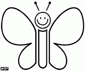 Süslemek için beyaz kelebek boyama
