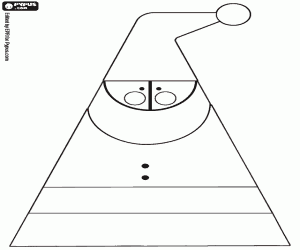 Süslemek için soyut bir Noel Baba boyama