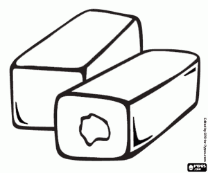 Süt şeker çubukları boyama