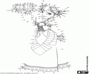 Talia, bir nokta-nokta çizim boyama