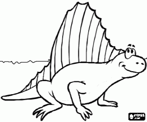 Tarih öncesi bir hayvan, Dimetrodon boyama
