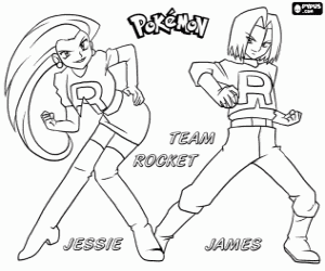 Team Rocket, Pokémon boyama