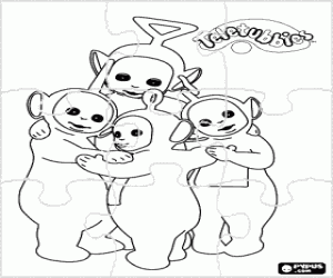 Teletubbies puzzle boyama