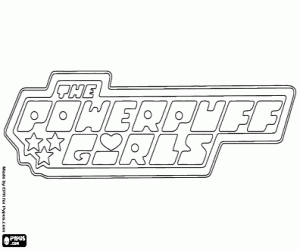 The Powerpuff Girls logo boyama