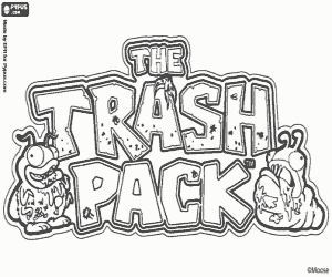 The Trash Pack logosu boyama
