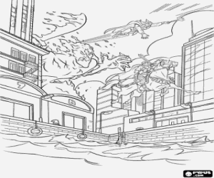 Thor karşı ateş devi boyama