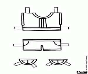 Tişört ve pantolon yaz için boyama