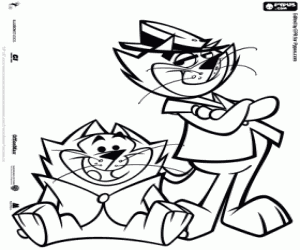 Top Cat ve Benny topu boyama
