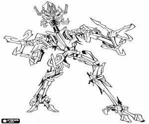 Transformer robot Bıçaklı ile boyama